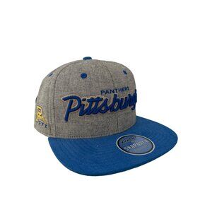 Zephyr Pittsburgh Panthers Snapback Baseball Cap Mens OS Gray Blue College NEW